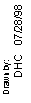 Text Box: Drawn by:
DHC   07/28/98
