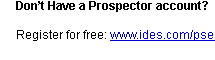 Create Your Prospector Account